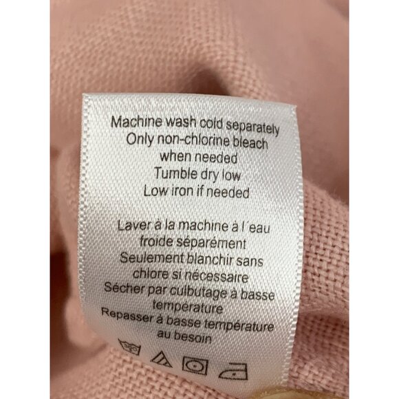 Coldwater Creek Womens 3X Plus Pink Linen Blazer Jacket Pockets EUC 8804 - Picture 5 of 9